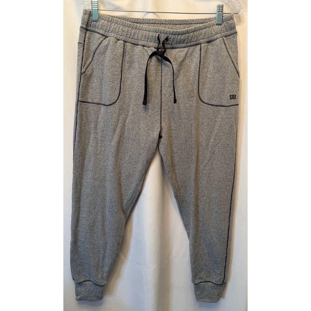 Albion Fit Women's Size Medium At Ease Jogger Sweatpants Drawstring Pockets Gray